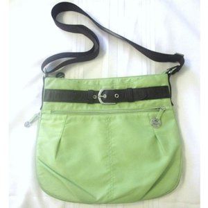 Travelon Spring Green Expandable Shoulder/Crossbody Bag, Pre-owned